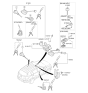 Diagram for 2013 Kia Sportage Ignition Lock Assembly - 819003WE00
