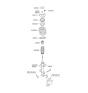 Diagram for Kia Sportage Strut Bearing - 546123R000