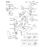 Diagram for 2011 Kia Sportage Armrest - 846603W000GAH