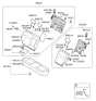 Diagram for 2012 Kia Sportage Seat Cushion - 891003W140EAP