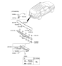 Diagram for 2014 Kia Sportage Tailgate Handle - 812603W000