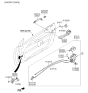 Diagram for 2016 Kia Forte Koup Door Latch Cable - 81382A7001