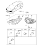 Diagram for Kia Sorento Headlight Bulb - 1864955009S