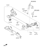 Diagram for Kia Forte Axle Beam Mount - 551603X000