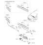 Diagram for 2015 Kia Forte Wiper Blade - 983503X550