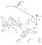 Diagram for 2003 Kia Spectra Sway Bar Link - 0K2N134170A