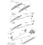 Diagram for 1997 Kia Sephia Wiper Blade - 0K20167330A