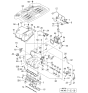Diagram for 2007 Kia Sorento Engine Cover - 292403C500