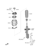 Diagram for 2024 Kia Niro EV Strut Bearing - 54612AA000