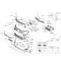 Diagram for Kia Niro EV Fog Light - 92201AT000