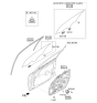 Diagram for Kia Optima Window Run - 82540D5000