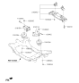 Diagram for 2016 Kia K900 Transmission Mount - 218303T001