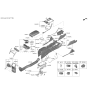 Diagram for 2020 Kia Cadenza Armrest - 84660F6950BLE