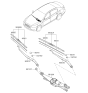 Diagram for 2015 Kia K900 Wiper Blade - 983503T000