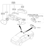 Diagram for Kia Optima Car Mirror - 876212T110