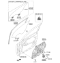 Diagram for 2011 Kia Optima Window Run - 825402T001