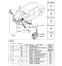 Diagram for 2008 Kia Spectra SX Fuse Box - 919592F100