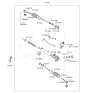 Diagram for 2008 Kia Spectra SX Drag Link - 577242F000