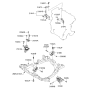 Diagram for 2008 Kia Spectra SX Transfer Case Mount - 218302F000