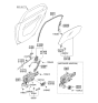 Diagram for 2008 Kia Spectra SX Window Run - 835302F000