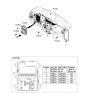 Diagram for 2008 Kia Spectra SX Fuse Box - 919502F820