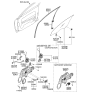 Diagram for 2008 Kia Spectra SX Window Regulator - 824012F010