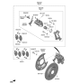 Diagram for 2023 Kia Sorento Brake Caliper Repair Kit - 58233J6000