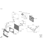 Diagram for Kia Sorento Radiator fan - 25380P2500