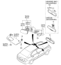 Diagram for 2010 Kia Optima Mirror Actuator - 876122D000