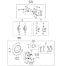 Diagram for 2000 Kia Optima Brake Pad Set - 583023CA20