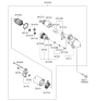 Diagram for Kia Rondo Starter Brush - 3615925010