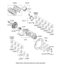 Diagram for Kia Optima Crankshaft Thrust Washer Set - 2102037200
