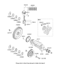 Diagram for Kia Optima Crankshaft Thrust Washer Set - 2102025120