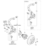 Diagram for 2004 Kia Amanti Wheel Bearing - 527303F000