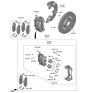 Diagram for 2024 Kia Carnival Brake Backing Plate - 51755R0000