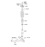 Diagram for 2008 Kia Borrego Shock Absorber - 546512J310