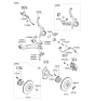 Diagram for Kia Sedona Brake Caliper Bolt - 581514D000