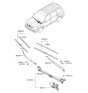 Diagram for Kia Borrego Wiper Blade - 983602J000