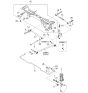 Diagram for Kia Spectra Sway Bar Bracket - 0K2A128155