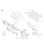 Diagram for Kia Sedona Crankshaft Gear - 231213L100