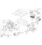 Diagram for Kia Optima Hybrid Engine Cover - 292402E910