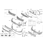 Diagram for Kia Telluride Bumper - 86511S9500