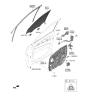 Diagram for Kia Telluride Window Run - 82530S9000
