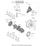 Diagram for Kia K5 Crankshaft Thrust Washer Set - 210302M000