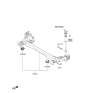 Diagram for 2021 Kia Rio Axle Pivot Bushing - 55160H5500