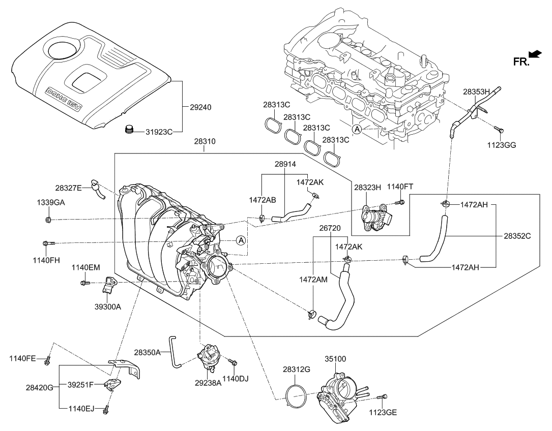 351002E410 - Genuine Kia PAD K