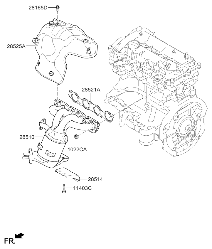 2019 Kia Niro Exhaust Manifold - Kia Parts Now