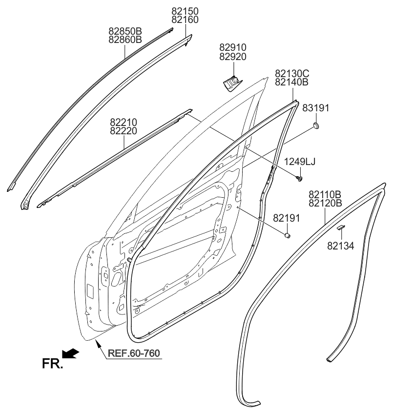 2014 Kia Cadenza Moulding-Front Door - Kia Parts Now