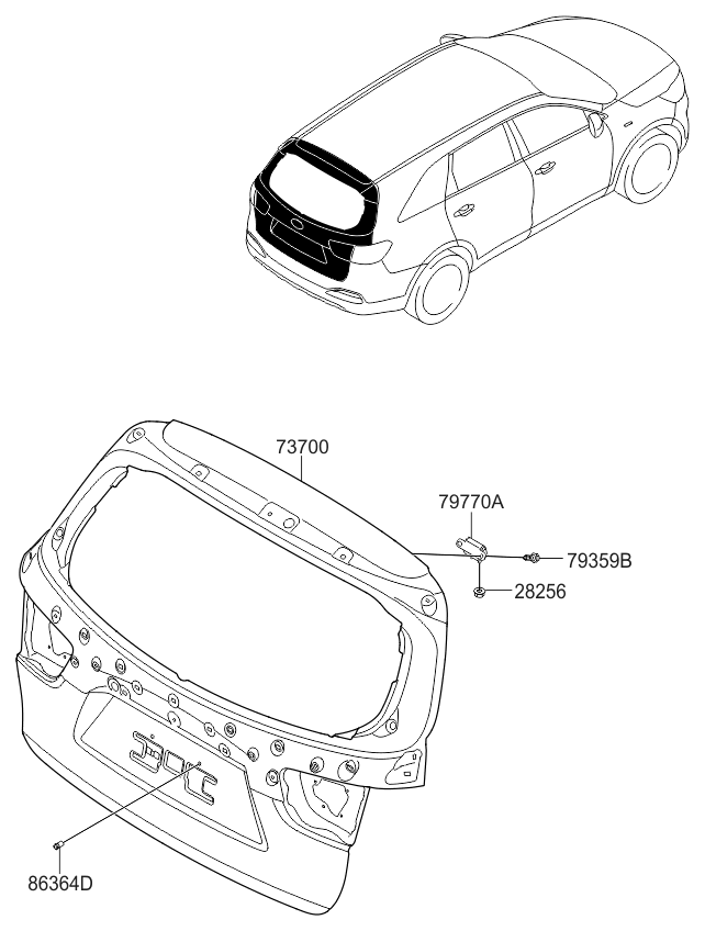 Kia Sorento Parts Diagram