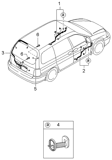 2002 Kia Sedona Door Wiring Harnesses - Kia Parts Now